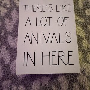 Animal-Themed Decorative Sign